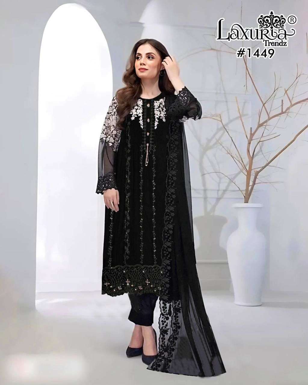 LAXURIA TRENDS 1449 DESIGNER PAKISTANI GEORGETTE SUIT COLLECTION WHOLESALER 2024