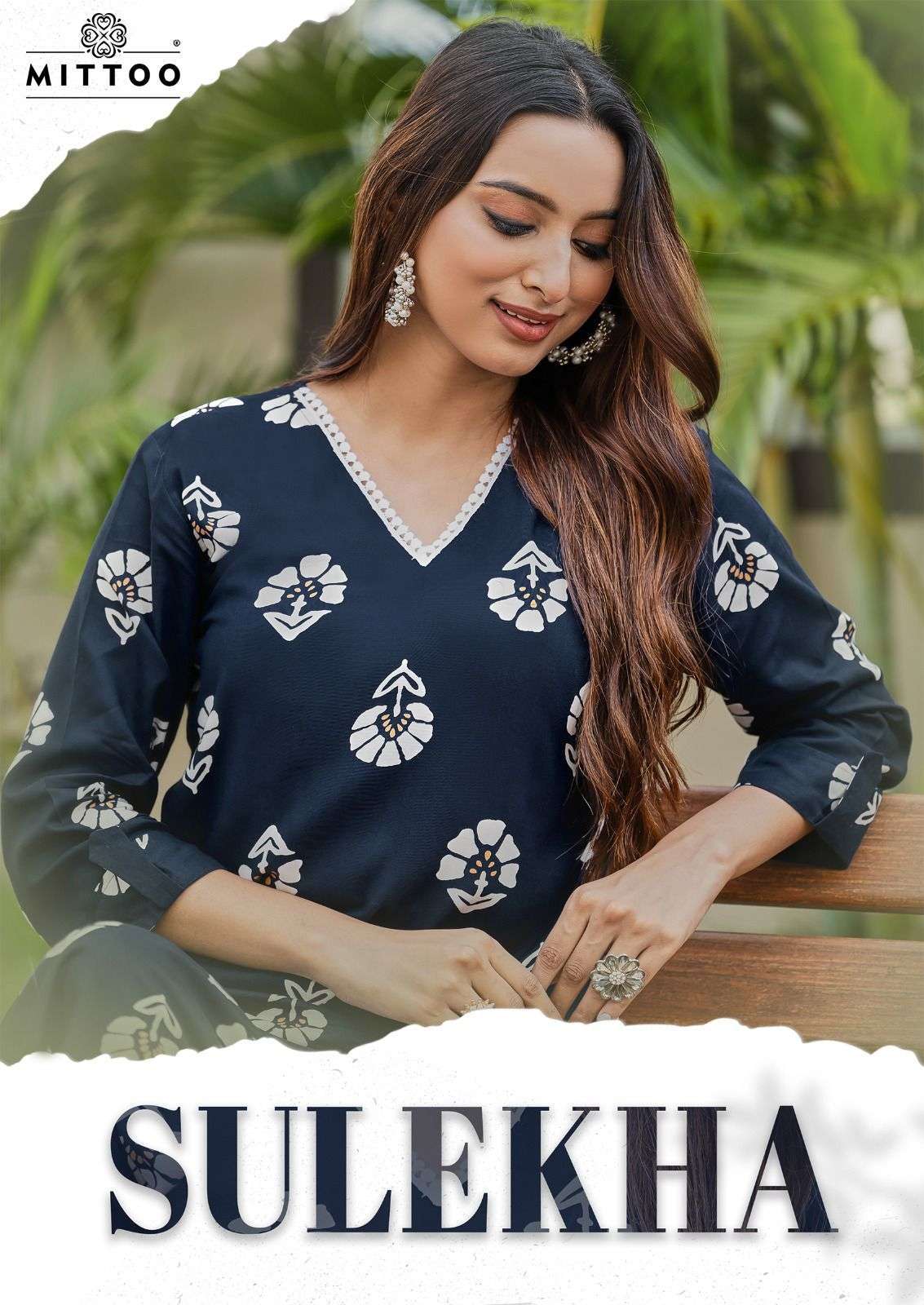 MITTOO SULEKHA RAYON PRINTED TOP BOTTOM SET COLLECTION WHOLESALER 