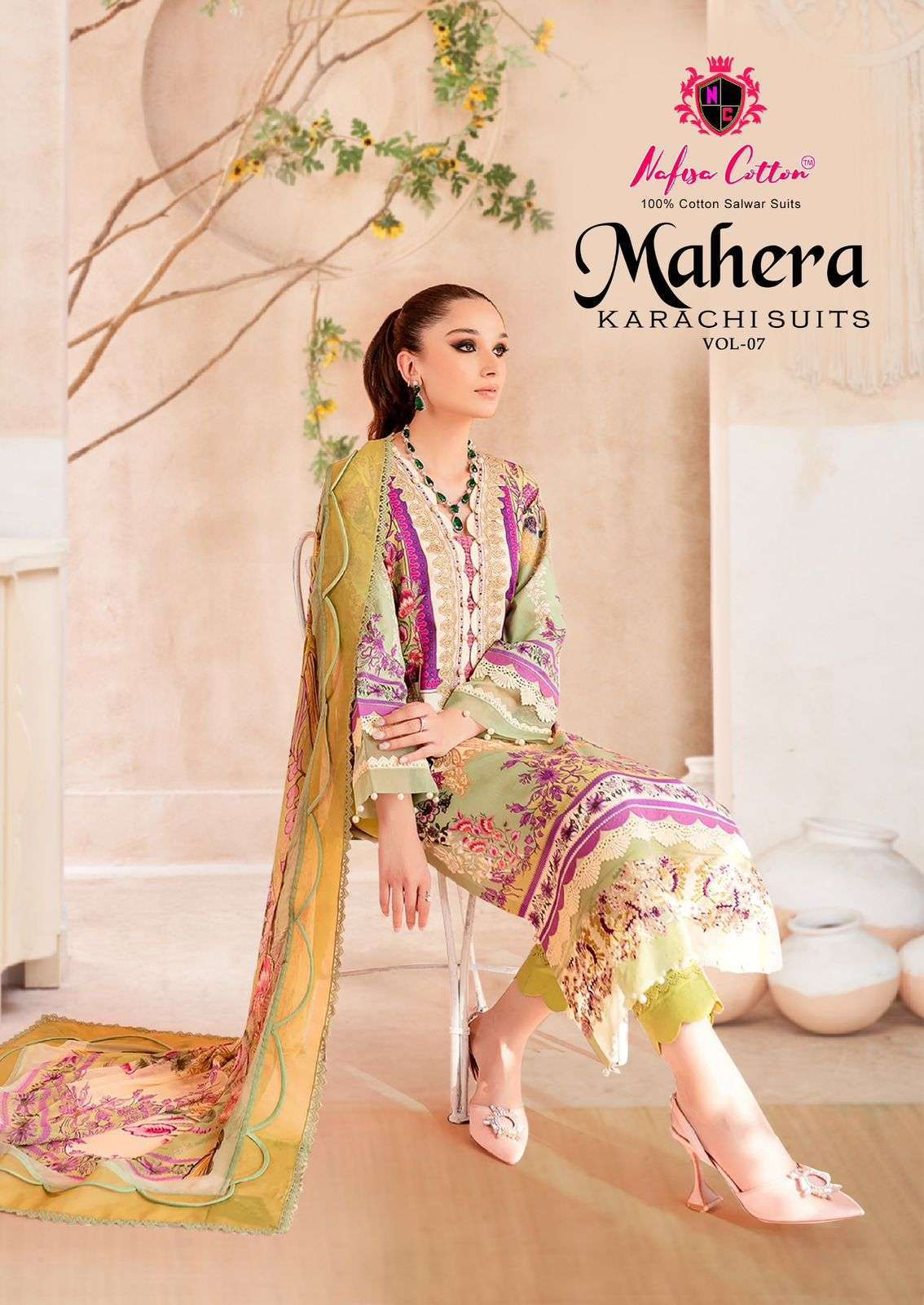 NAFISA COTTON MAHERA VOL 7 DIGITAL PRINTED DAILY WEAR COTTON SUIT SUPPLIER WHOLESALE RATE 