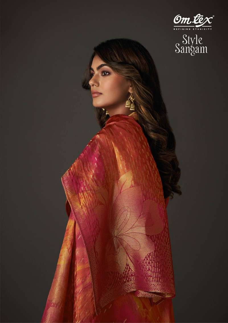 OMTEX HAS LAUNCHED STYLE SANGAM SOFT VELVET SUIT CATALOG SUPPLIER IN SURAT 2024