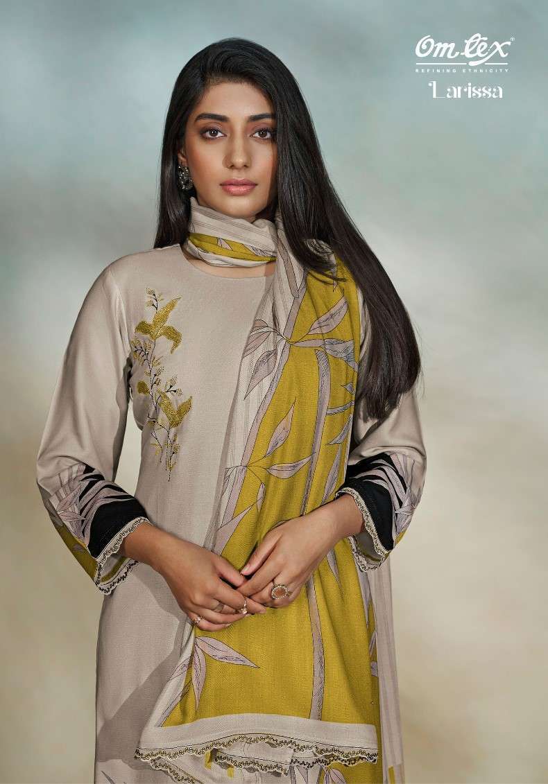 OMTEX LARISSA EXCLUSIVE DIGITAL PRINTED PASHMINA WINTER DRESS COLLECTION 