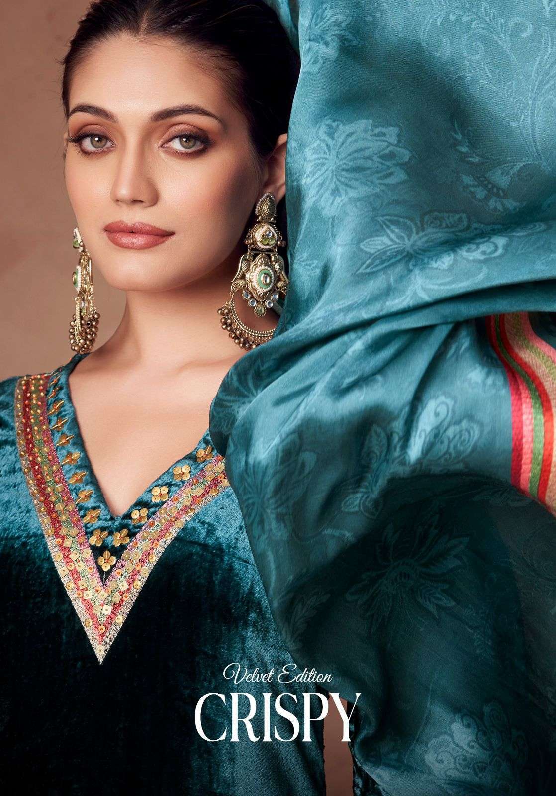 SAHIBA CRISPY VELVET EDITION PARTYWEAR VELVET SUIT WHOLESALE PRICE DEALER 2023