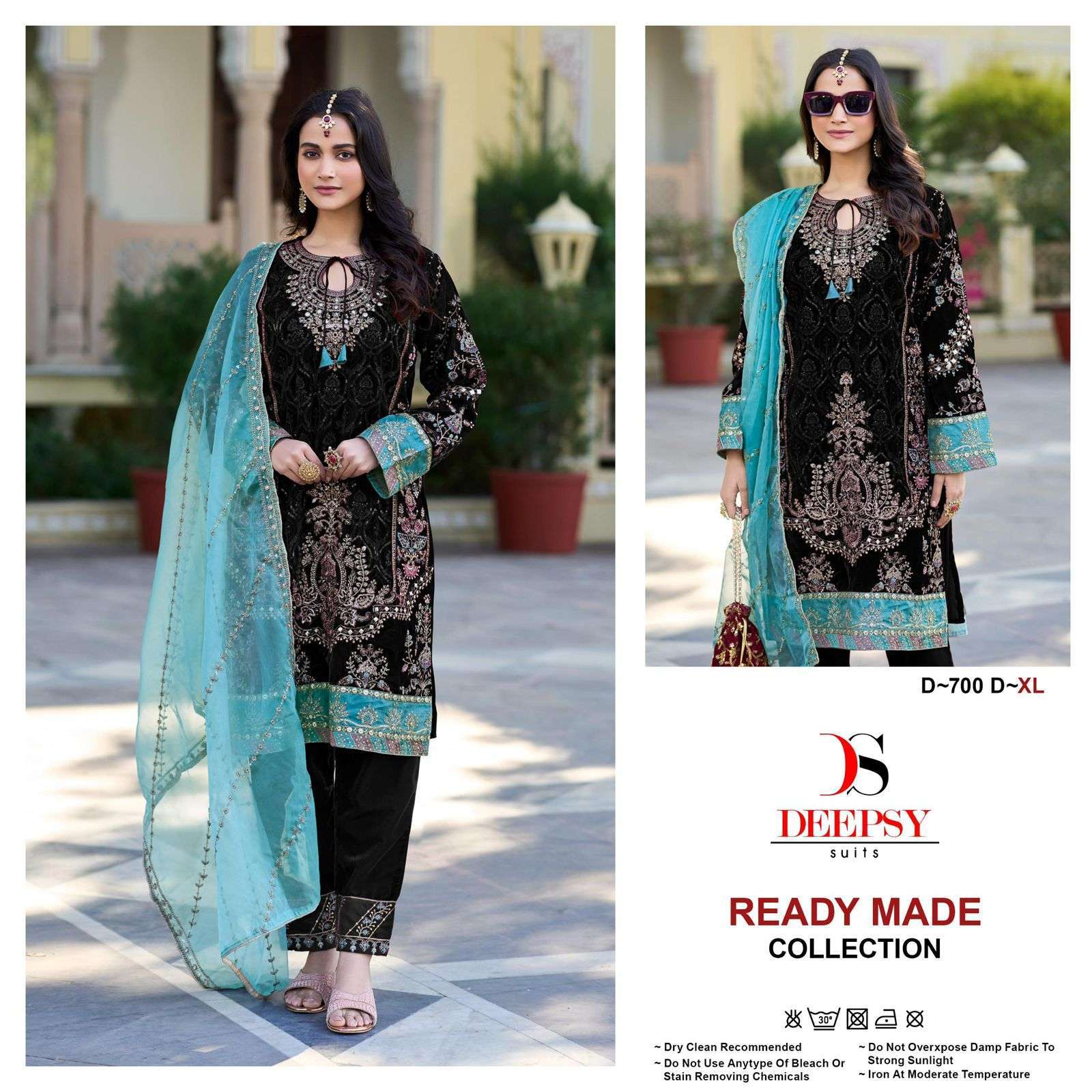 DEEPSY D 700 COLORS PAKISTANI VELVET READYMADE SUIT SUPPLIER WHOLESALE PRICE 