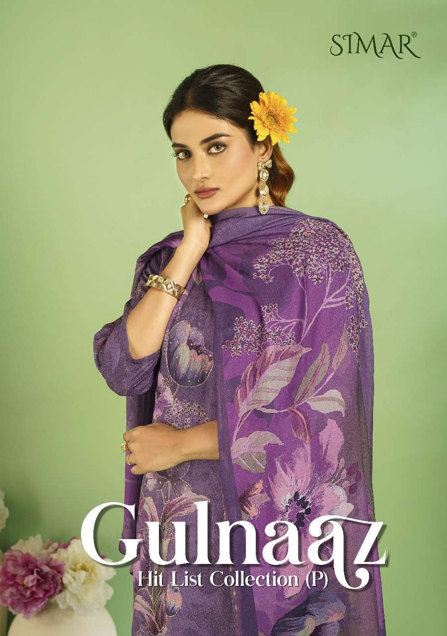 GLOSSY SIMAR GULNAAZ HIT LIST COLLECTION WINTER SUIT CATALOGUE WHOLESALE PRICE 