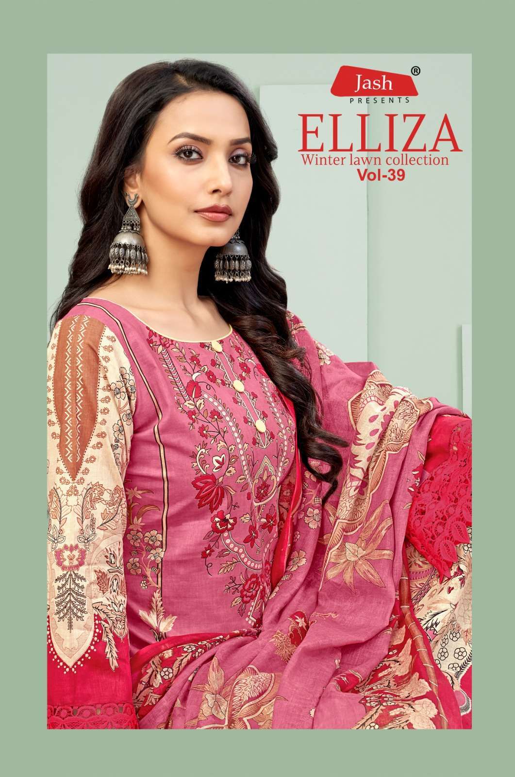 JASH ELLIZA VOL 39 PRINTED COTTON UNSTITCH SUIT COLLECTION BEST RATE 