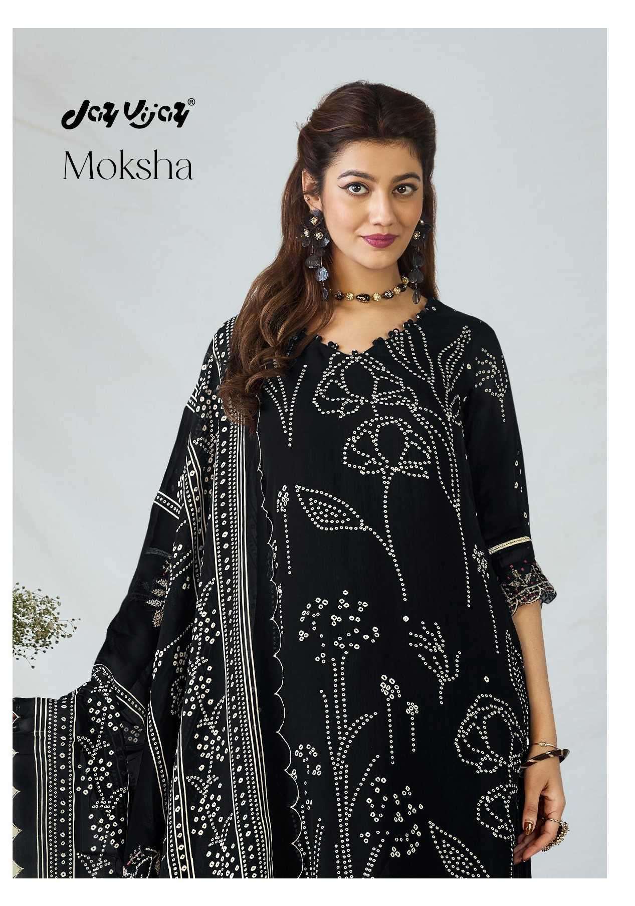 JAY VIJAY MOKSHA 3239 PURE ORGANZA FANCY LADIES SUIT COLLECTION BEST RATE WHOLESALER 