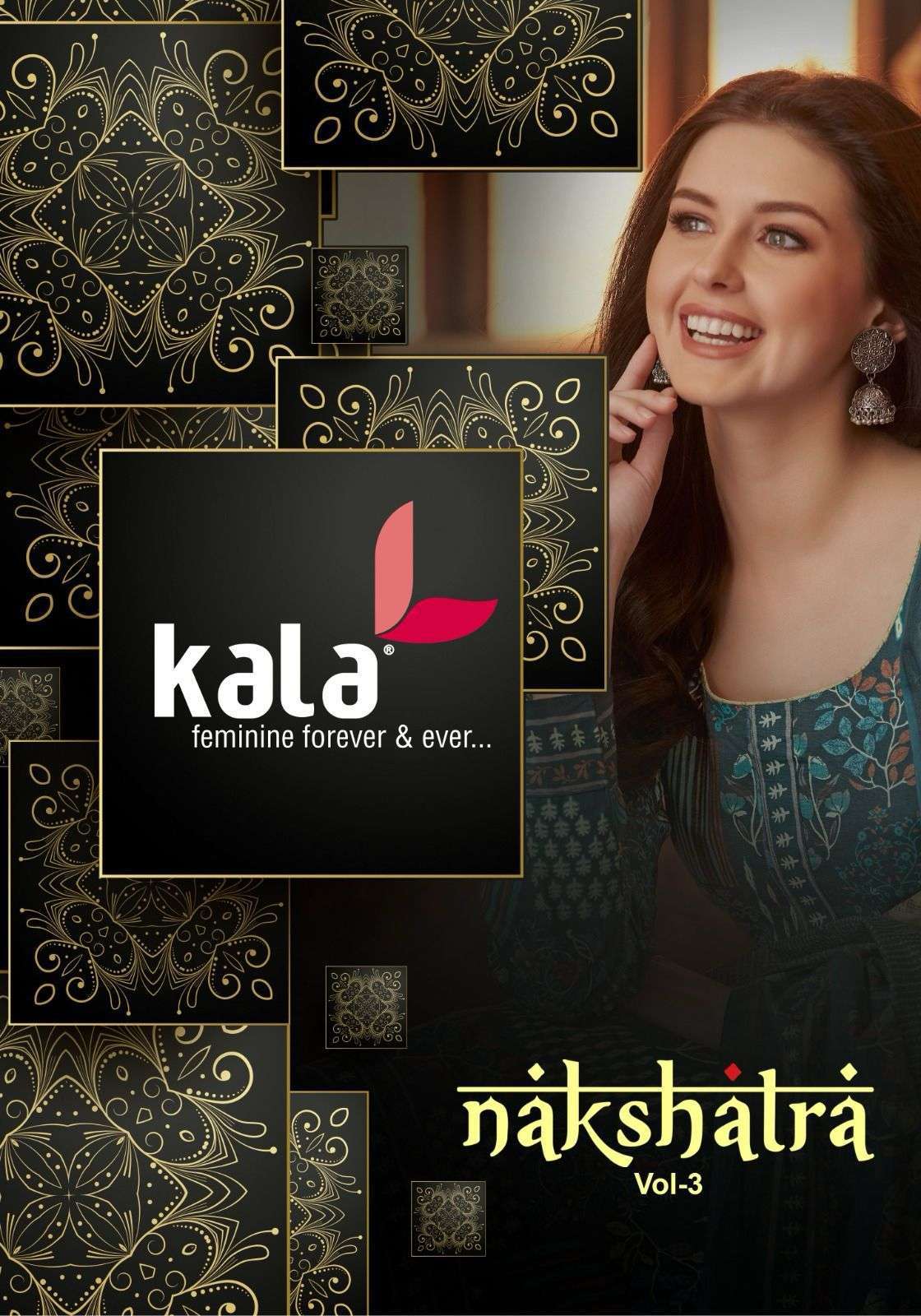 KALA FASHION LATEST CATALOGUE NAKSHATRA VOL 3 PURE COTTON DRESS CATALOGUE WHOLESALE PRICE DEALER 