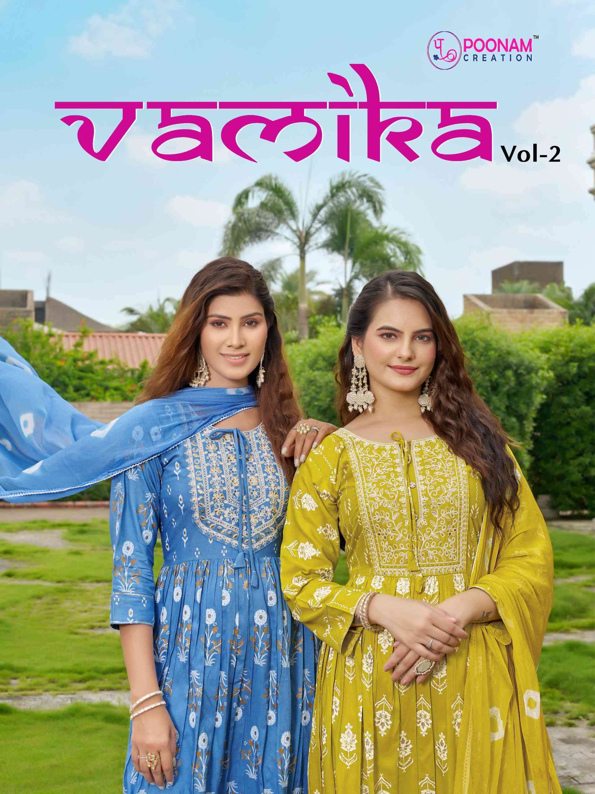 POONAM VAMIKA VOL 2 NAYRA PATTERN READYMADE SUIT NEW COLLECTION BEST RATE 