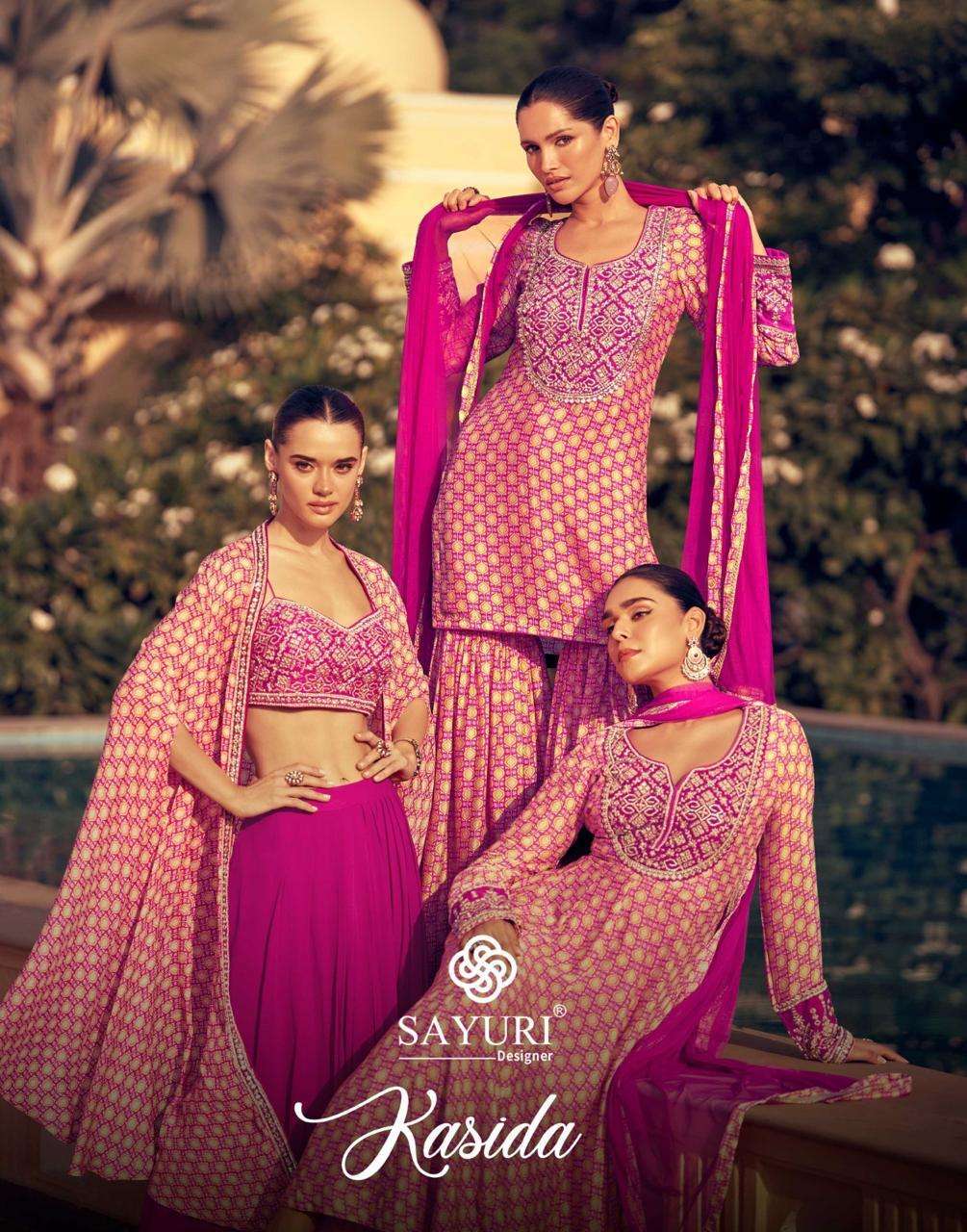 SAYURI KASIDA 5712 TO 5714 DESIGNER 3 PIECE SET COLLECTION BEST RATE EXPORTER 