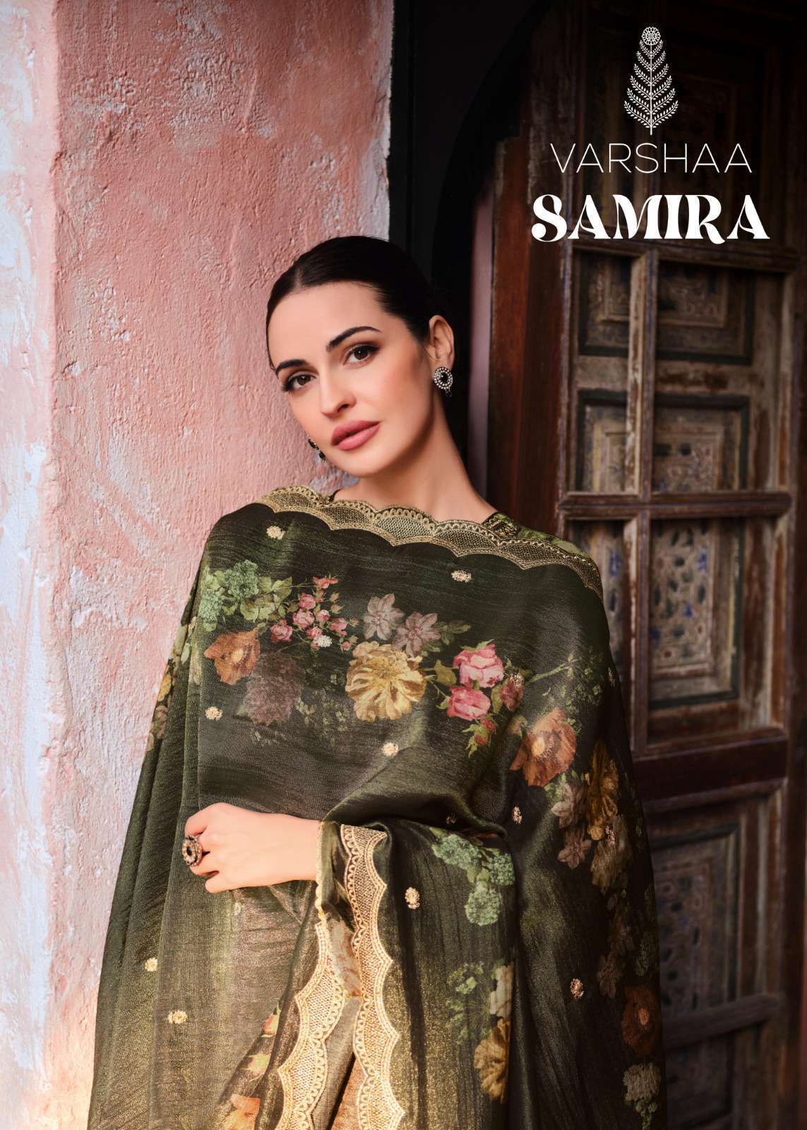 VARSHA SAMIRA VISCOSE PATTERN SUIT CATALOG WHOLESALE PRICE DEALER 