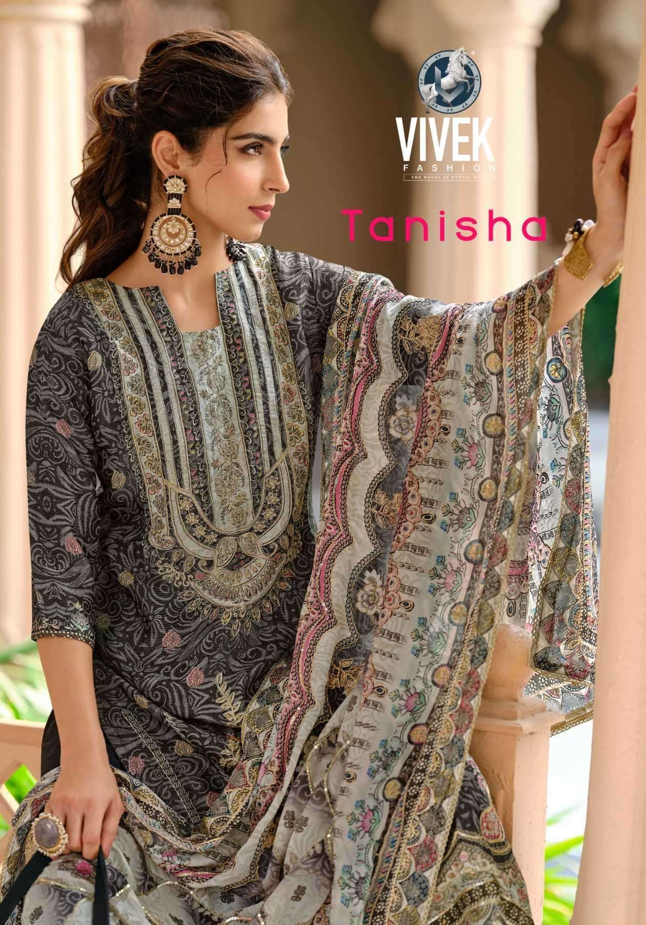 VIVEK FASHION TANISHA PURE TISSUE SILK LADIES SUIT DEALER 