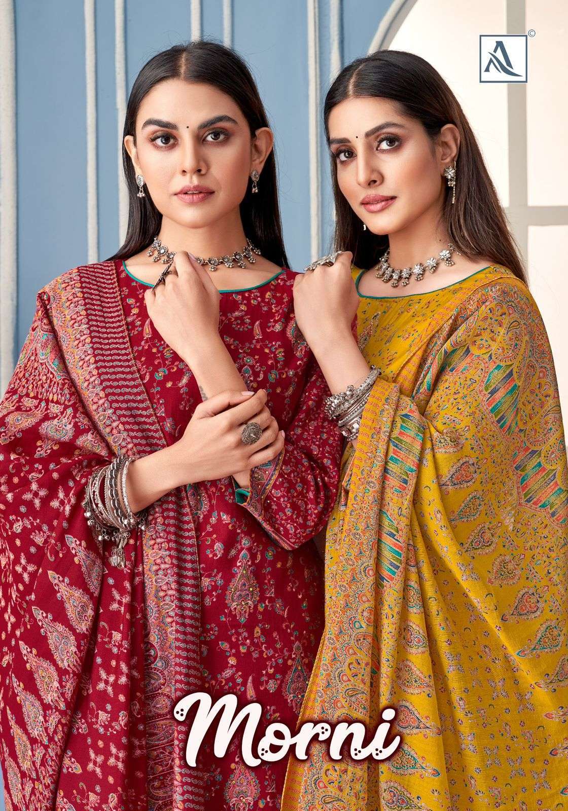 ALOK SUIT MORNI DESIGNER PRINTED FANCY LADIES SUIT CATALOG WHOLESALE PRICE 2025