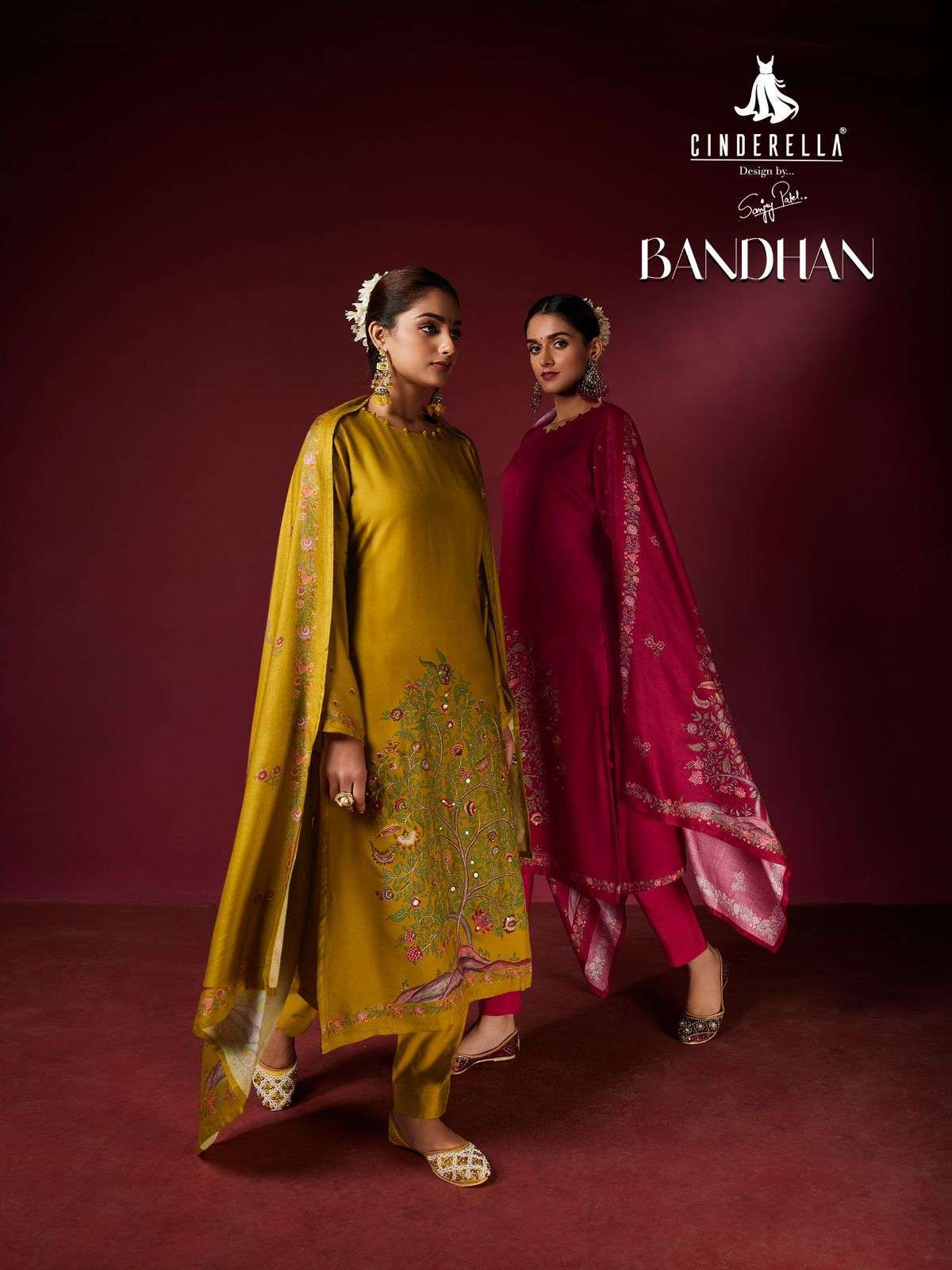 CINDERELLA BANDHAN DESIGNER SILK SUIT CATALOG WHOLESALER 2025