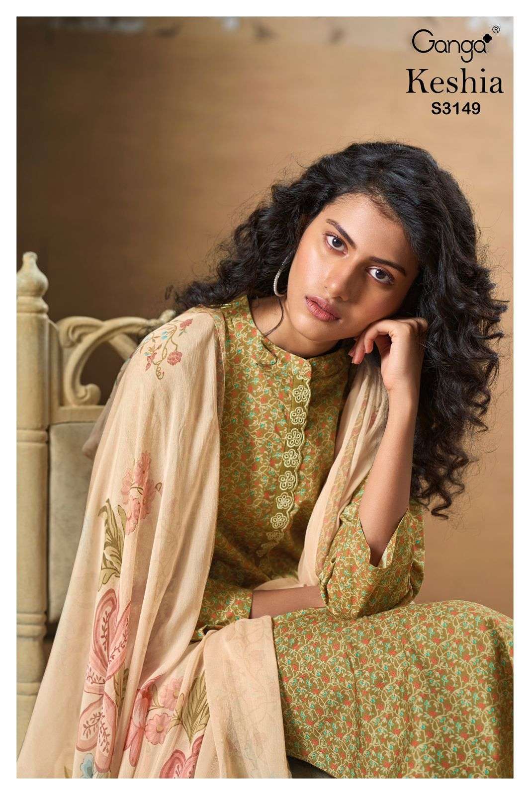 GANGA FASHION KESHIA 3149 FANCY COTTON SUIT CATALOG SUPPLIER 2025