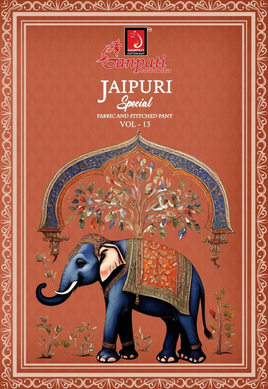 GANPATI COTTON JAIPURI SPECIAL VOL 13 PRINTED SUIT MATERIAL WHOLESALER 2025