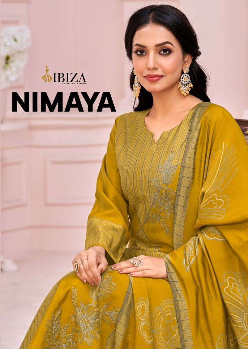 IBIZA LIFESTYLE NIMAYA VISCOSE MUSLIN SALWER KAMEEZ CATALOG EXPORTER 2025