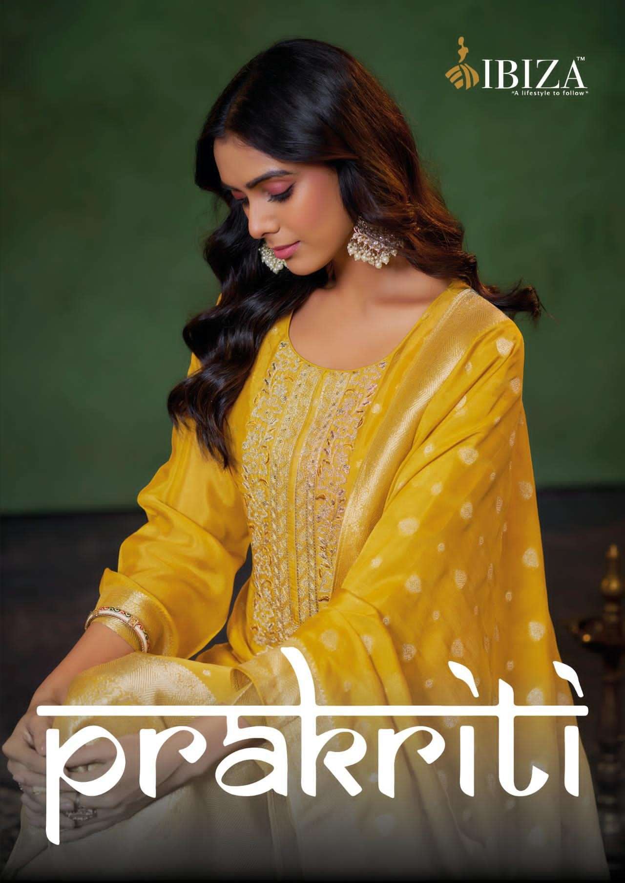 IBIZA LIFESTYLE PRAKRITI PARTY WEAR DESIGNER SILK SUIT CATALOGUE WHOLESALER 2025