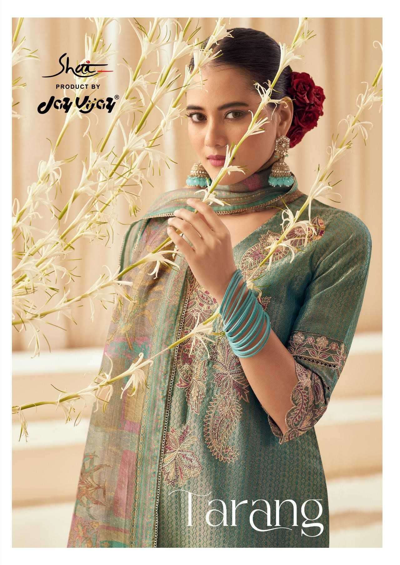 JAY VIJAY SHAI TARANG SELF JACQUARD DRESS COLLECTION EXPORTER 2025