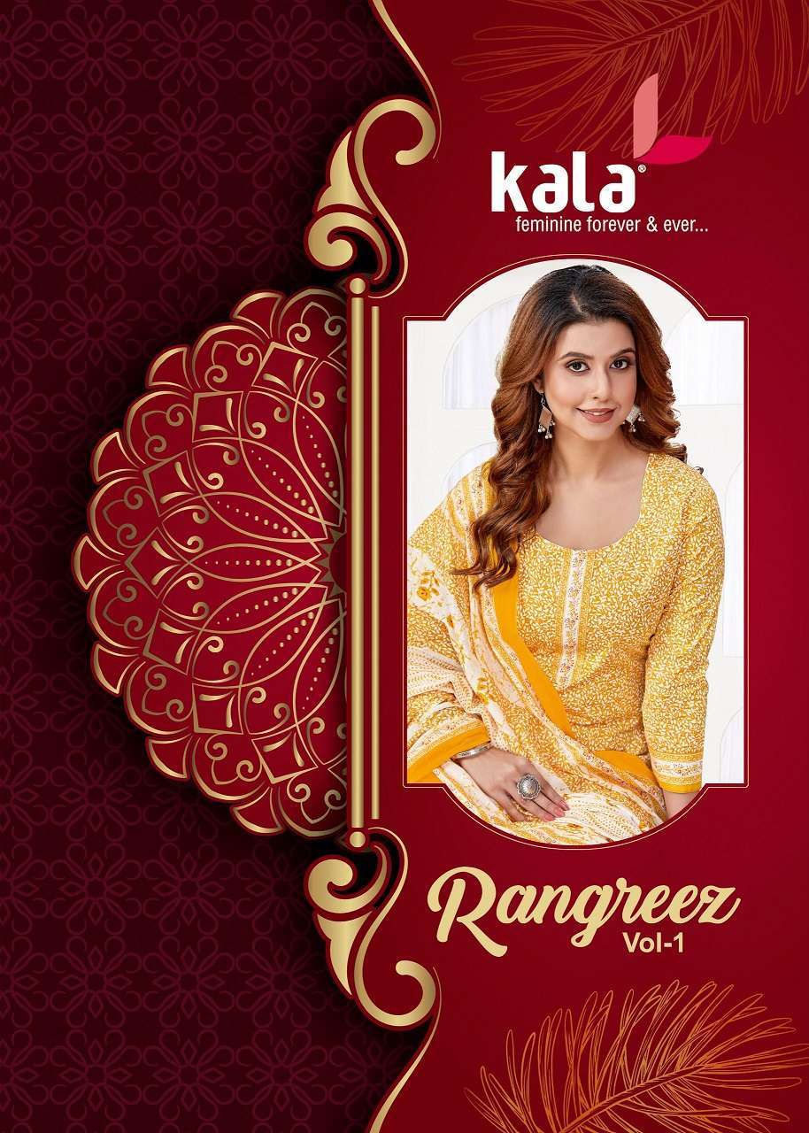 KALA RANGREEZ VOL 1 PRINTED COTTON UNSTITCH SUIT CATALOG BEST RATE DEALER 2025