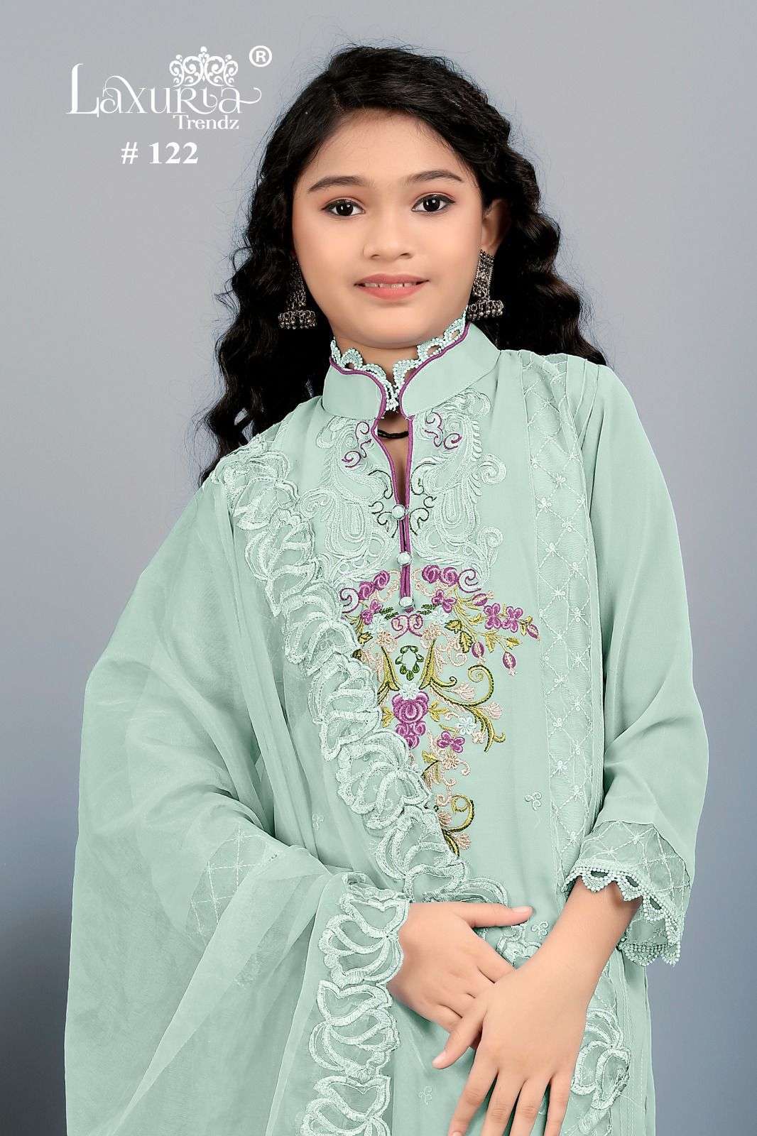 LAXURIA TRENDZ 122 KIDS DESIGNER PAKISTANI KIDS SUIT COLLECTION BEST RATE DEALER 2025