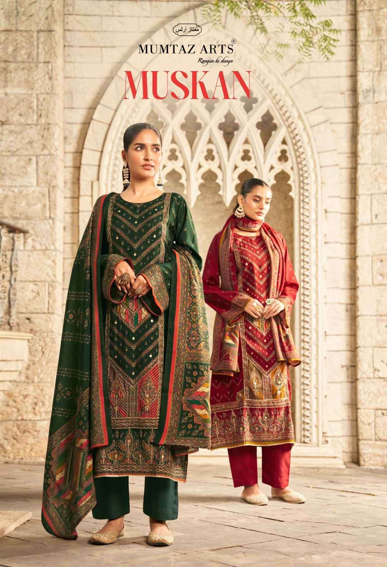 MUMTAZ ARTS MUSKAN VISCOSE MUSLIN DIGITAL PRINTED SALWER KAMEEZ BEST RATE WHOLESALER 2025