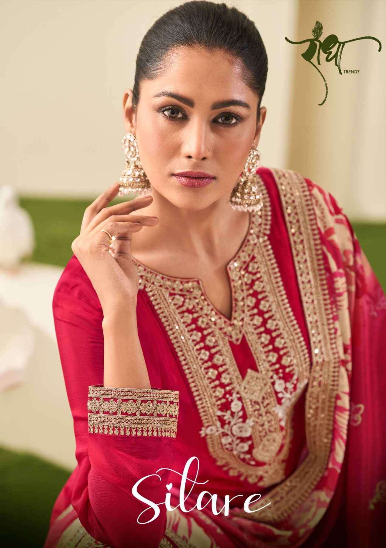 RADHA TRENDZ SITARE PEPLUM STYLE DESIGNER SUIT CATALOG EXPORTER 2025