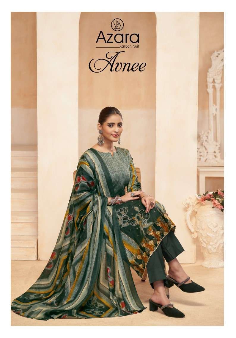 RADHIKA AZARA AVNEE PURE LAWN COTTON FANCY SUIT EXPORTER 2025