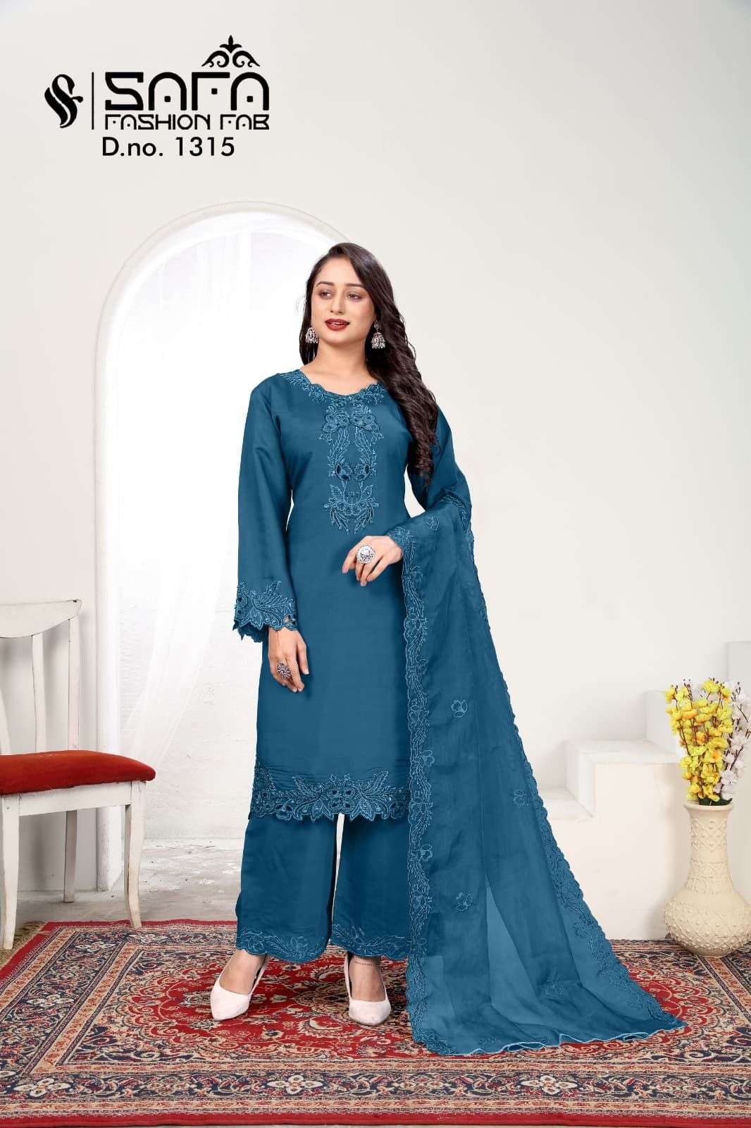 SAFA FASHION FAB 1315 DESIGNER READYMADE PAKISTANI SUIT EXPORTER 2025