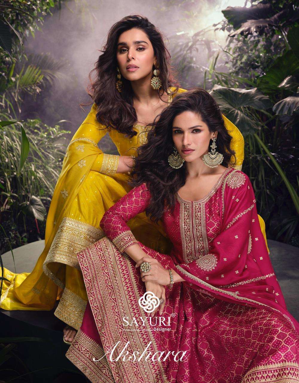 SAYURI DESIGNER AKSHARA 5717 TO 5719 DESIGNER PARTYWEAR PALAZOO STYLE DRESS EXPORTER 2025