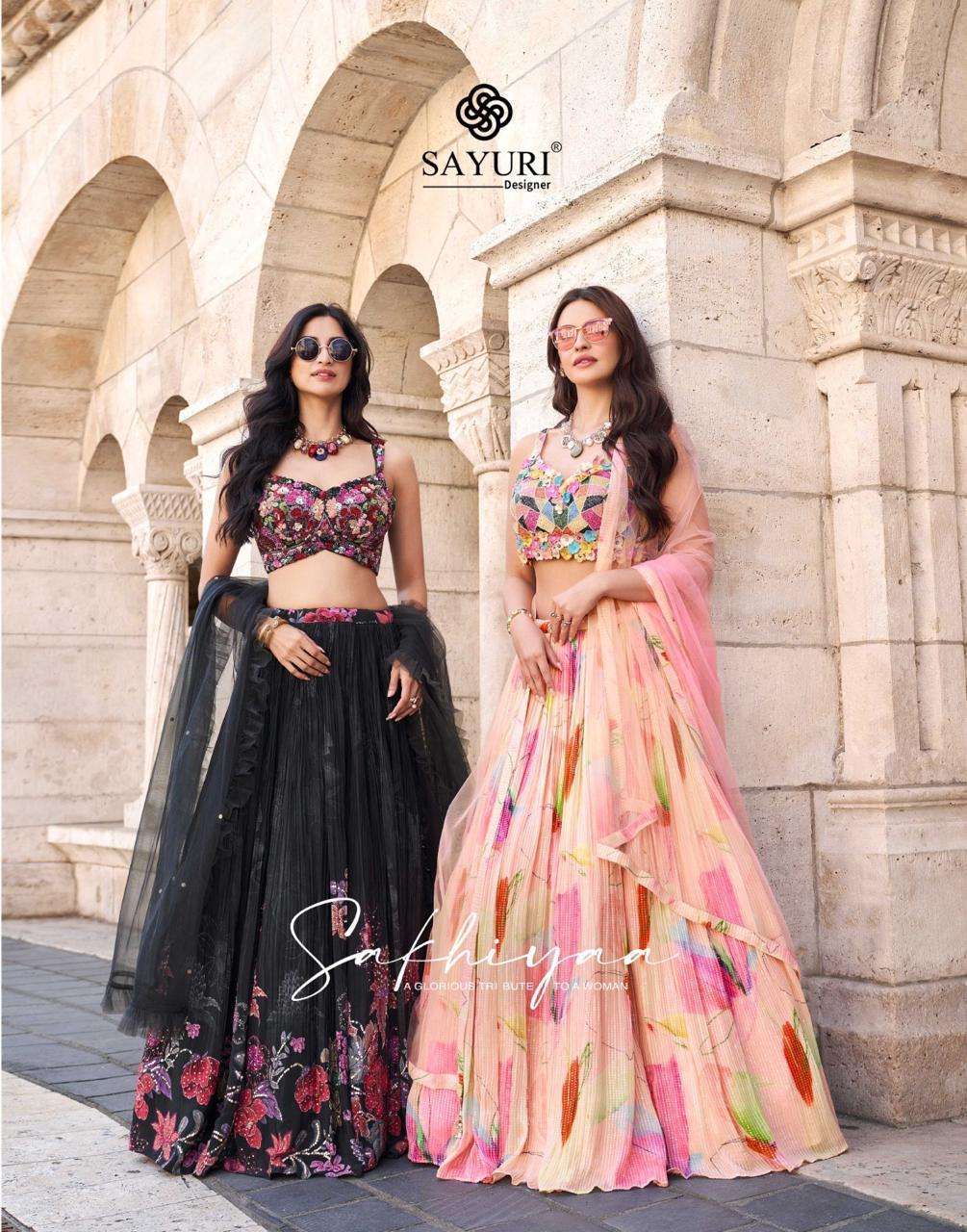 SAYURI SAKHIYAA 5706 TO 5709 LATEST DESIGNER LEHNGA PARTYWEAR COLLECTION BEST RATE 2025