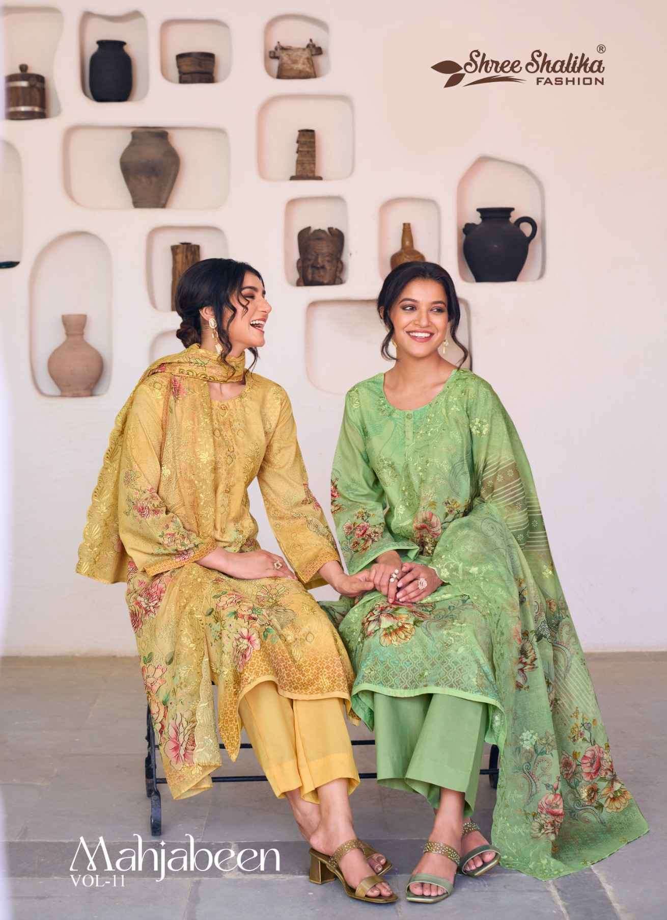 SHREE SHALIKA MAHJABEEN VOL 11 LAWN COTTON PAKISTANI STYLE LADIES SUIT WHOLESALER 2025