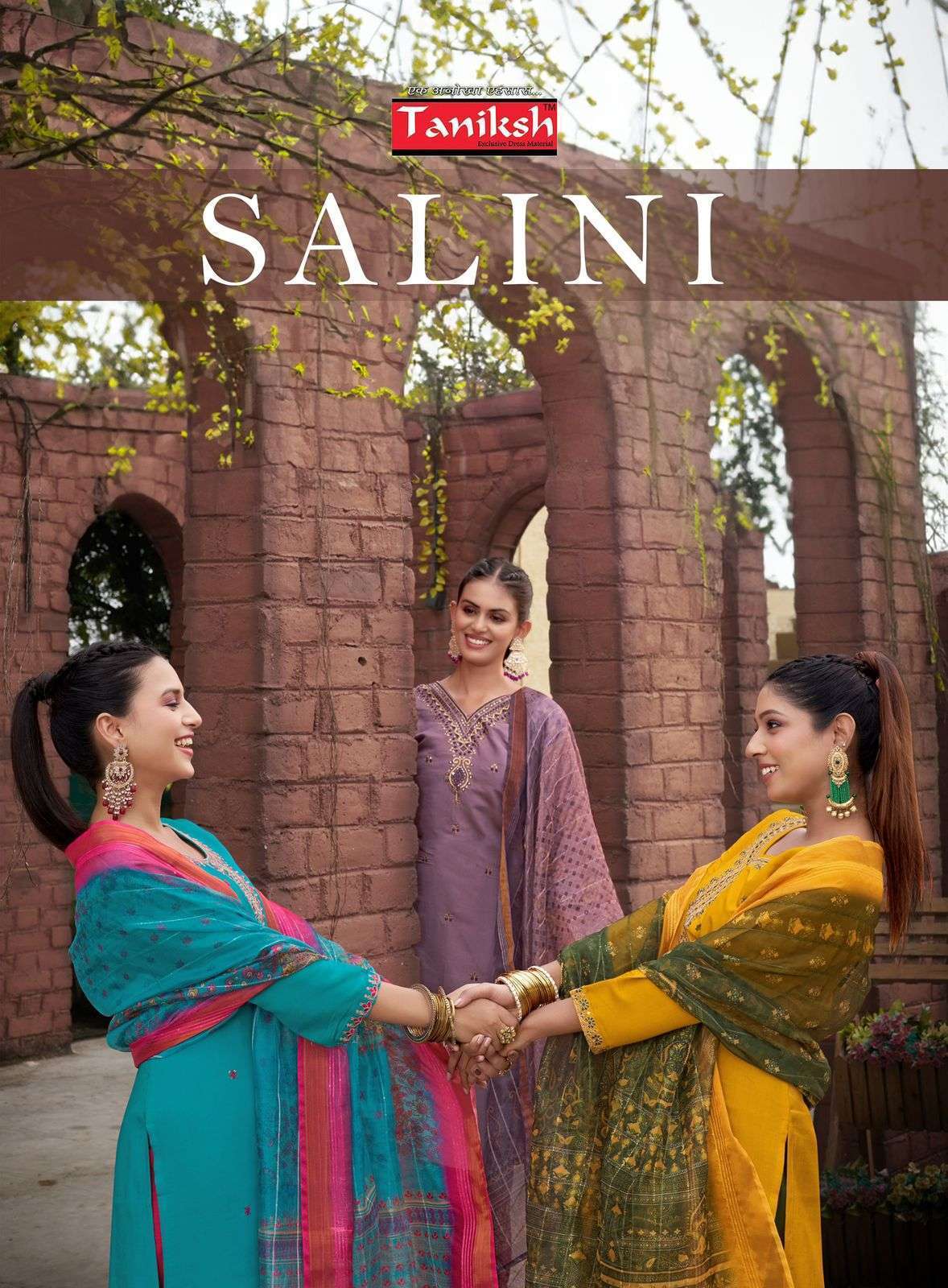 TANIKSH SALINI SHIMMER FANCY THREE PCS KURTI BEST RATE WHOLESALER 2025