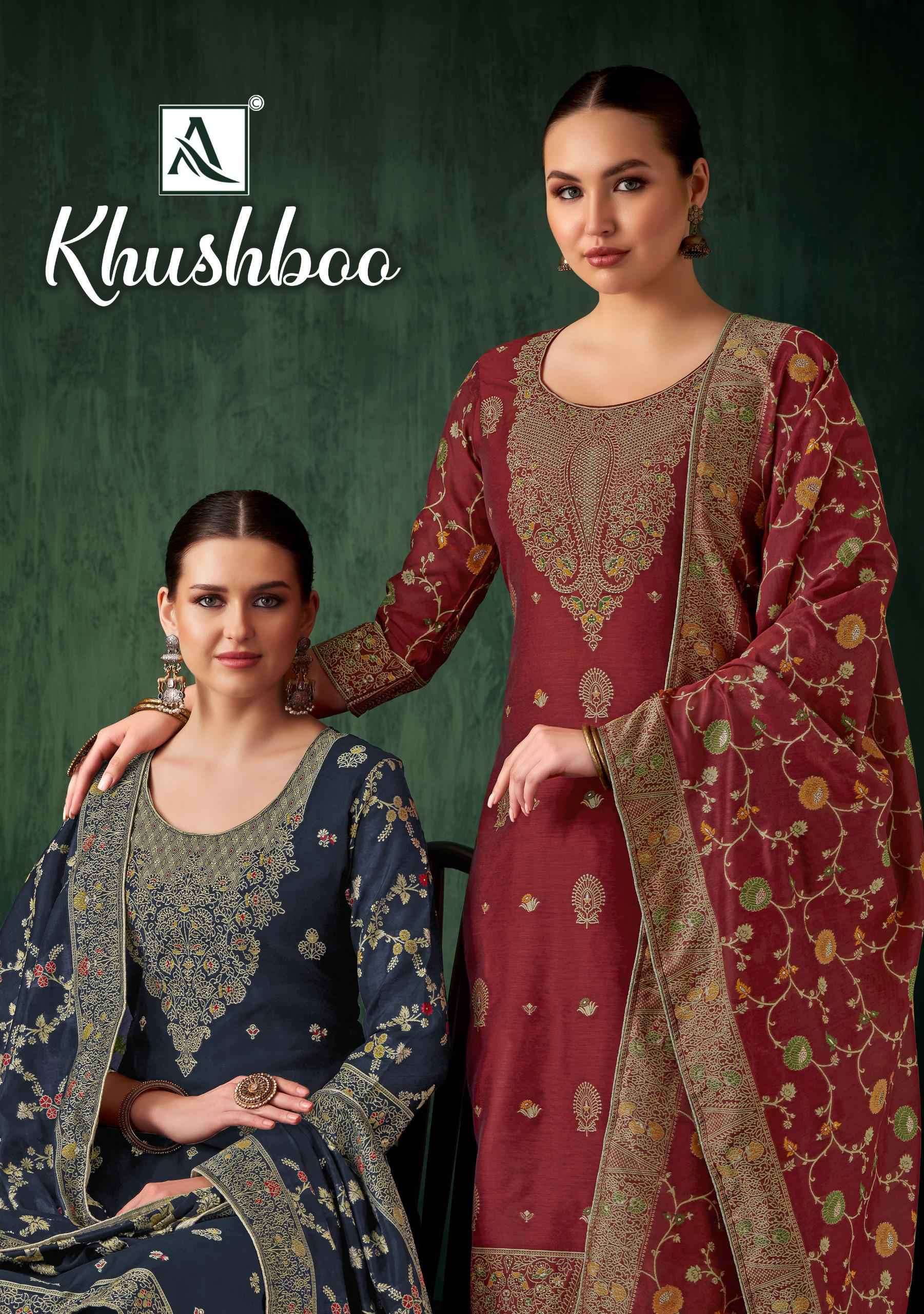 ALOK SUIT KHUSHBOO HAND JACQUARD SUIT COLLECTION BEST RATE DEALER 