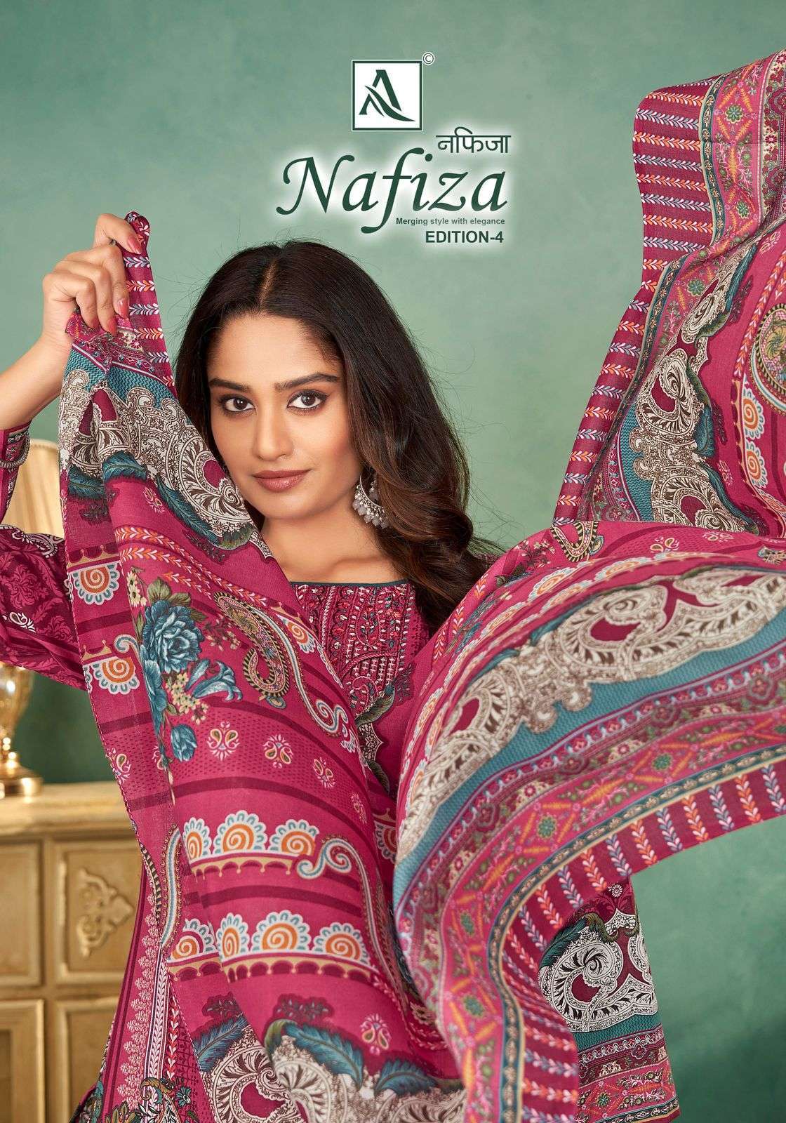 ALOK SUIT NAFIZA EDITION 4 PAKISTANI PRINT COTTON SUIT CATALOGUE WHOLESALER 2025