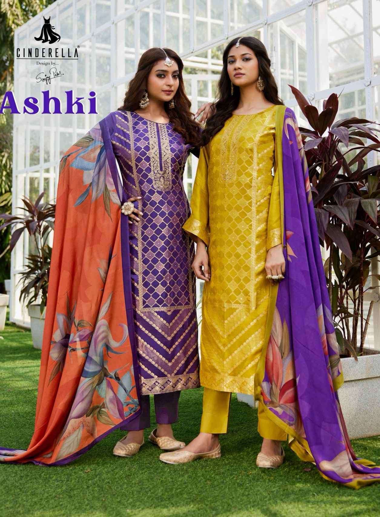 CINDERELLA ASHKI DESIGNER SILK PARTYWEAR DRESS SUPPLIERS 2025