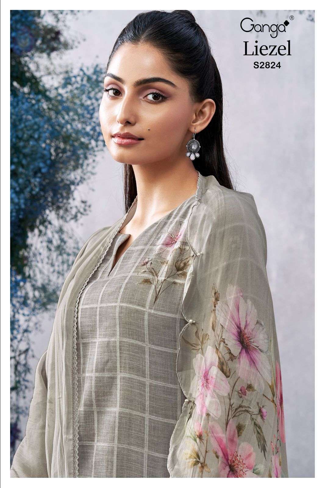 GANGA FASHION LIEZEL 2824 JACQUARD DESIGN LINEN SUIT COLLECTION BEST RATE 