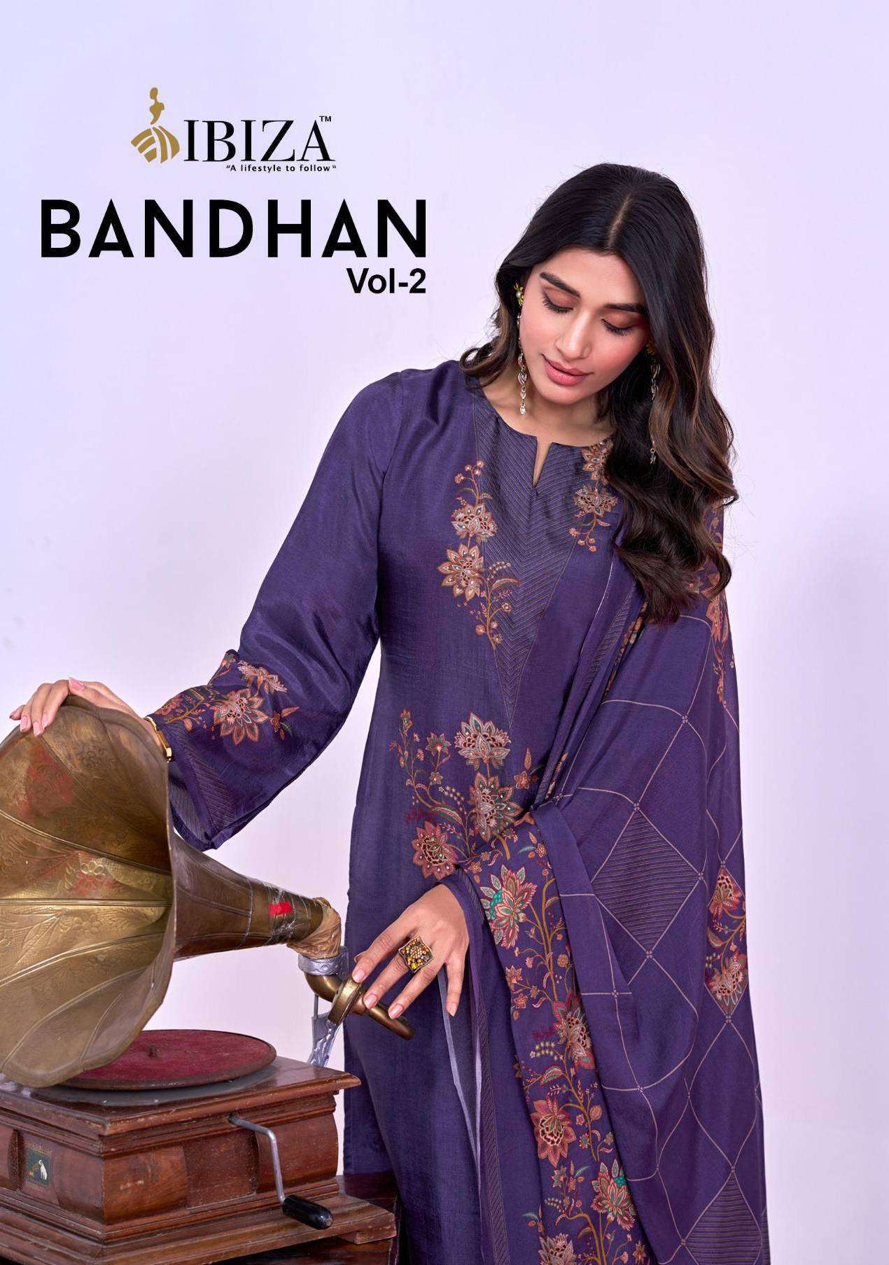 IBIZA BANDHAN VOL 2 PURE RUSSIAN SILK LATEST SUIT COLLECTION BEST RATE DEALER 2025