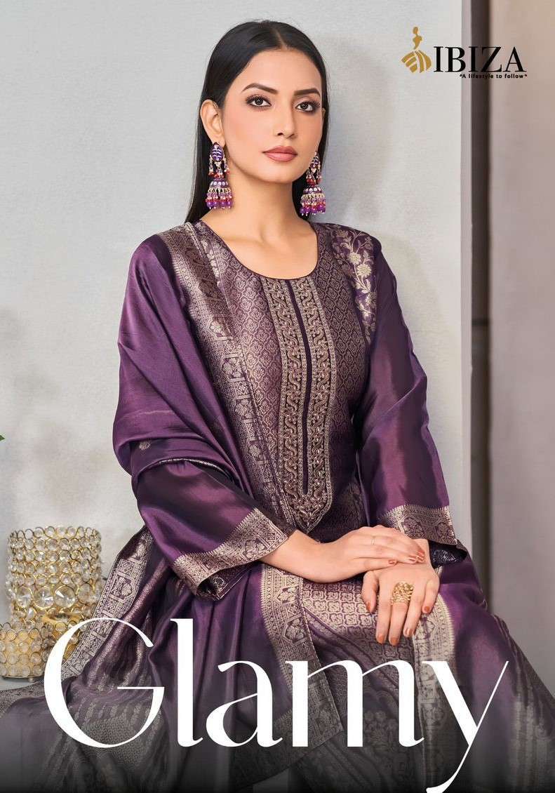 IBIZA GLAMY PURE BANGLORY JACQUARD SILK SUIT WHOLESALER 2025