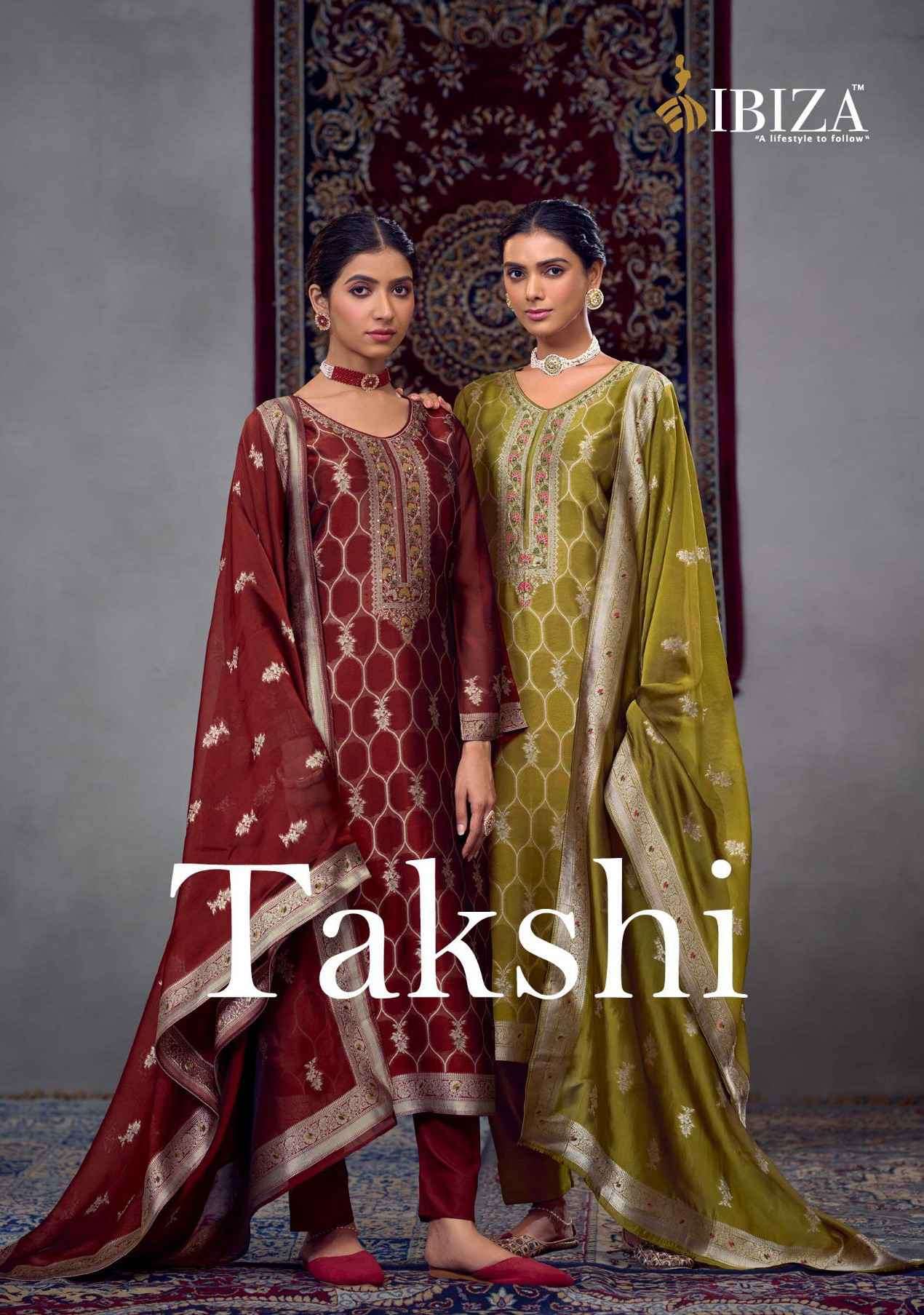 IBIZA TAKSHI PARTYWEAR STYLE BANGLORY SILK DRESS WHOLESALER 