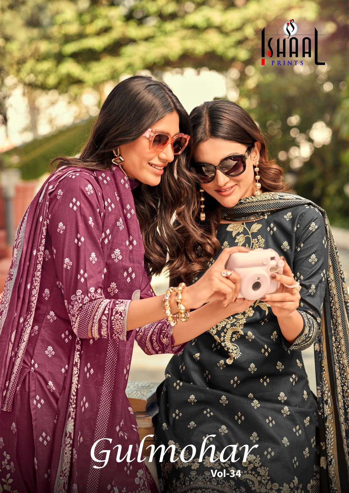 ISHAAL GULMOHAR VOL 34 PURE LAWN COTTON SALWER SUIT COLLECTION WHOLESALE PRICE SURAT 2025