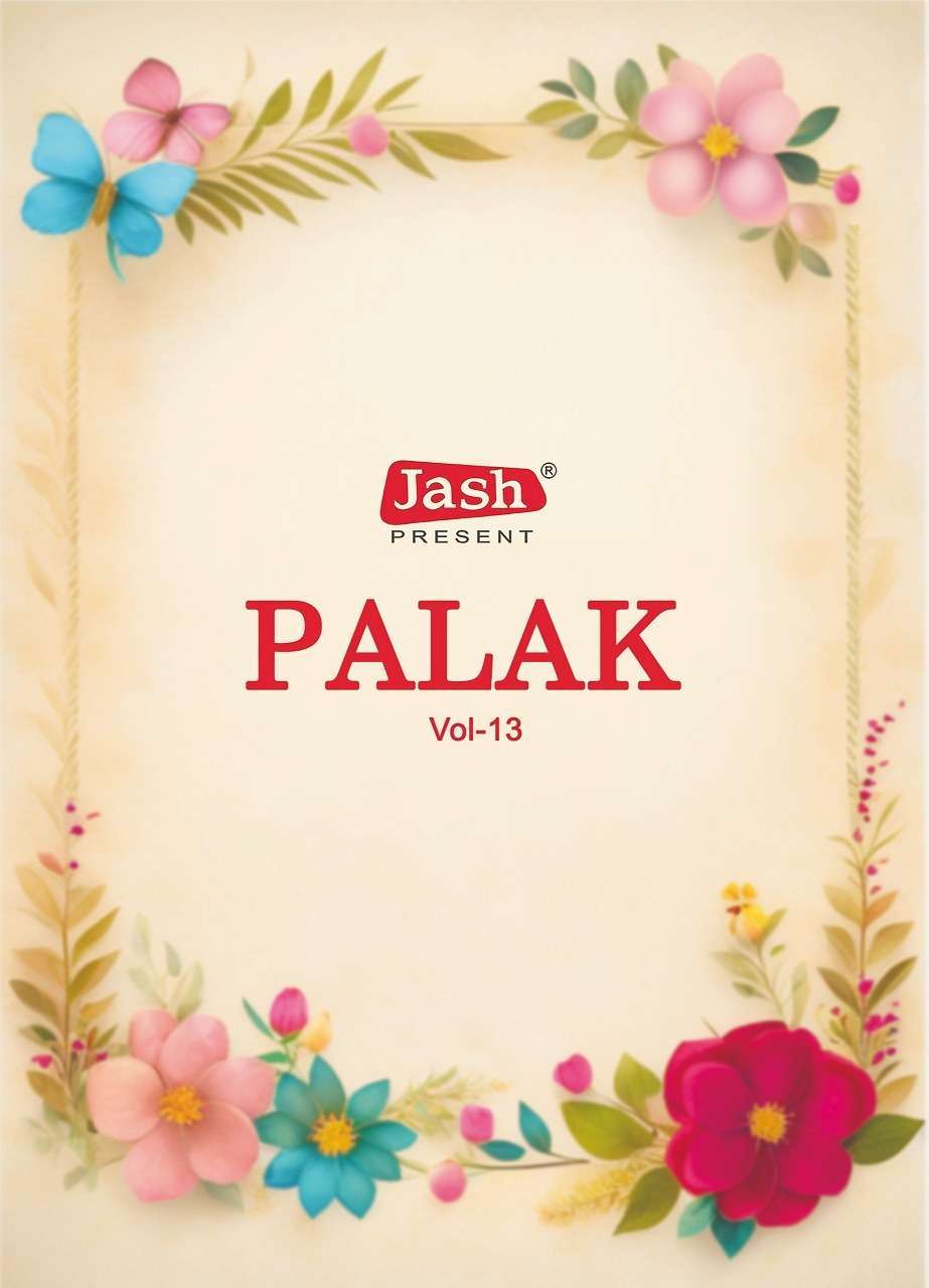 JASH PALAK VOL 13 PRINTED COTTON READYMADE SUIT COLLECTION BEST RATE DEALER 2025