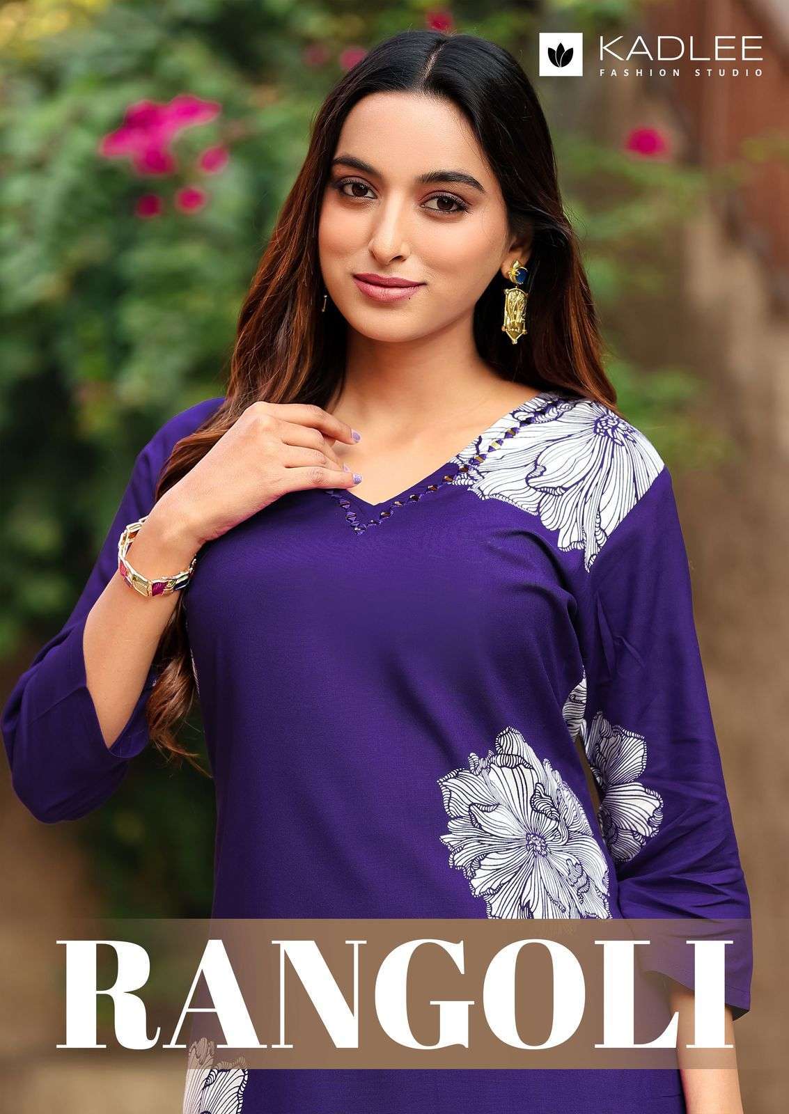 KADLEE RANGOLI CASUAL WEAR TOP BOTTOM PAIR CATALOG WHOLESALER 