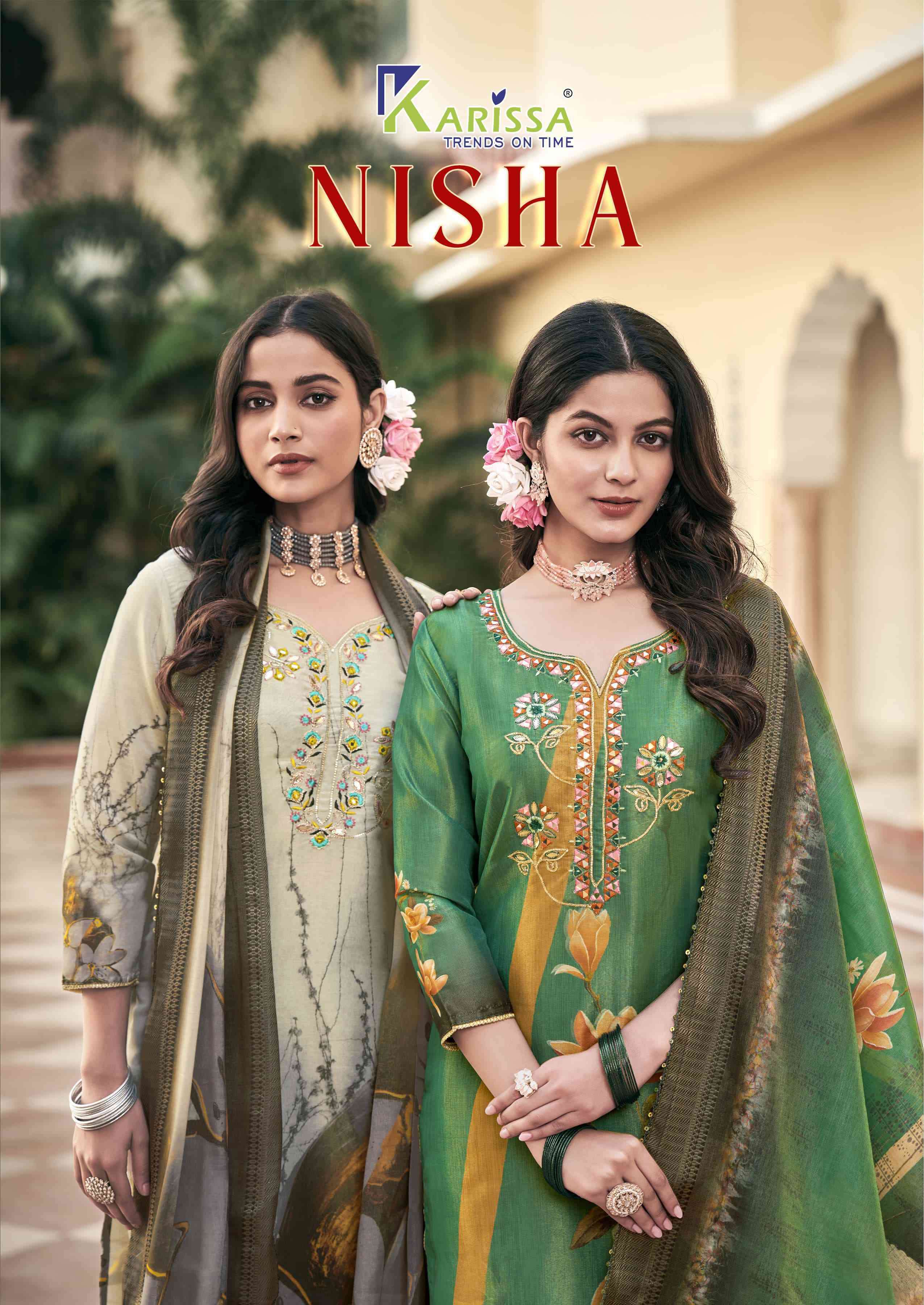 KARISSA NISHA PREMIUM DESIGN KURTI PANT DUPATTA SET COLLECTION BEST RATE DEALER 2025