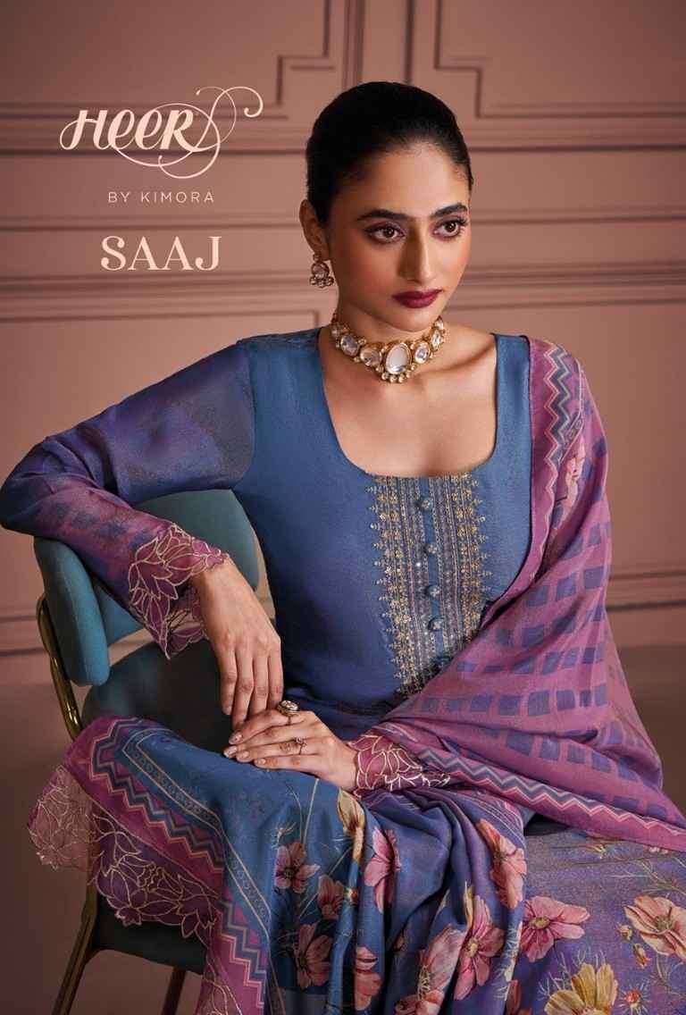 KIMORA HEER SAAJ DESIGNER MUSLIN SUIT CATALOG SUPPLIER 2025