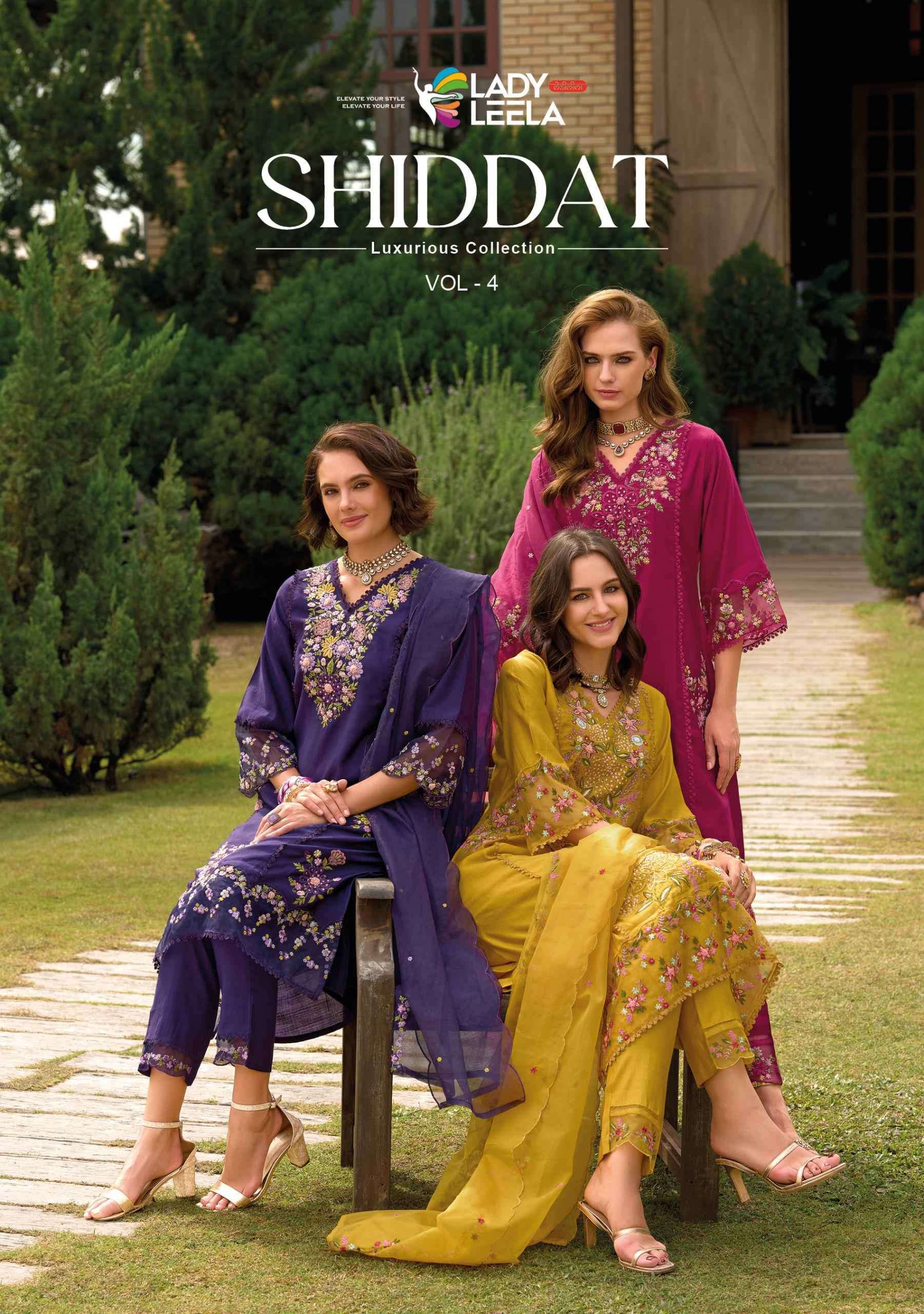 LADY LEELA SHIDDAT VOL 4 TOP BOTTOM WITH DUPATTA CATALOGUE 2025