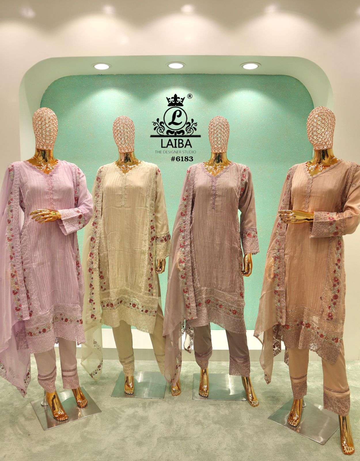 LAIBA 6183 PAKISTANI READYMADE SUIT CATALOG WHOLESALER 2025