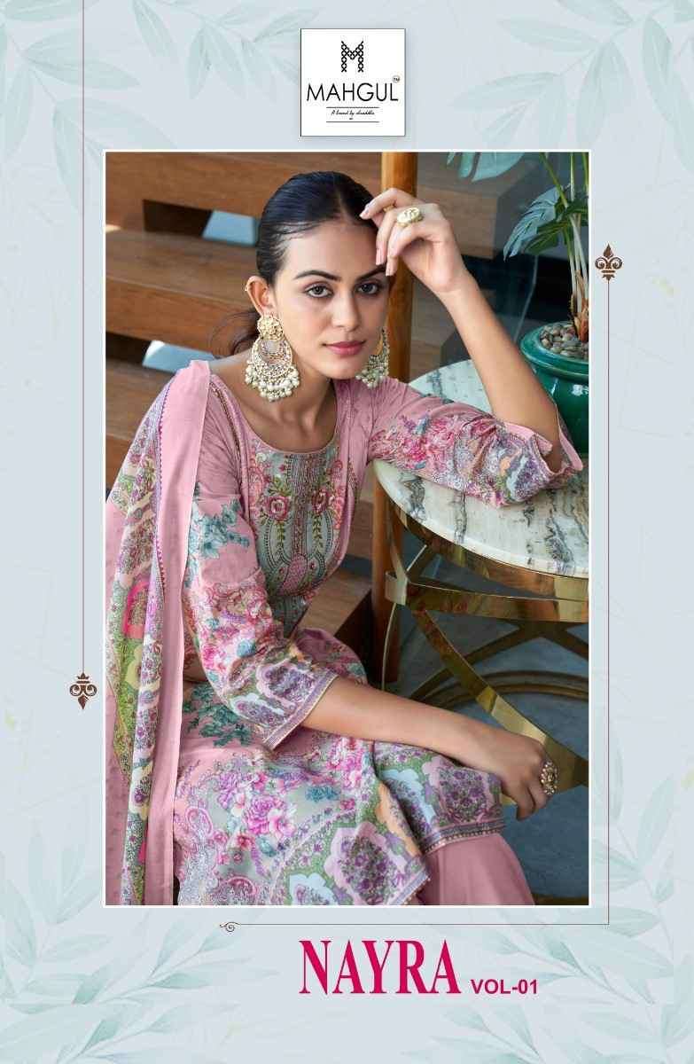 MAHGUL NAYRA VOL 1 SUMMER WEAR LAWN COTTON SUIT WHOLESALER 