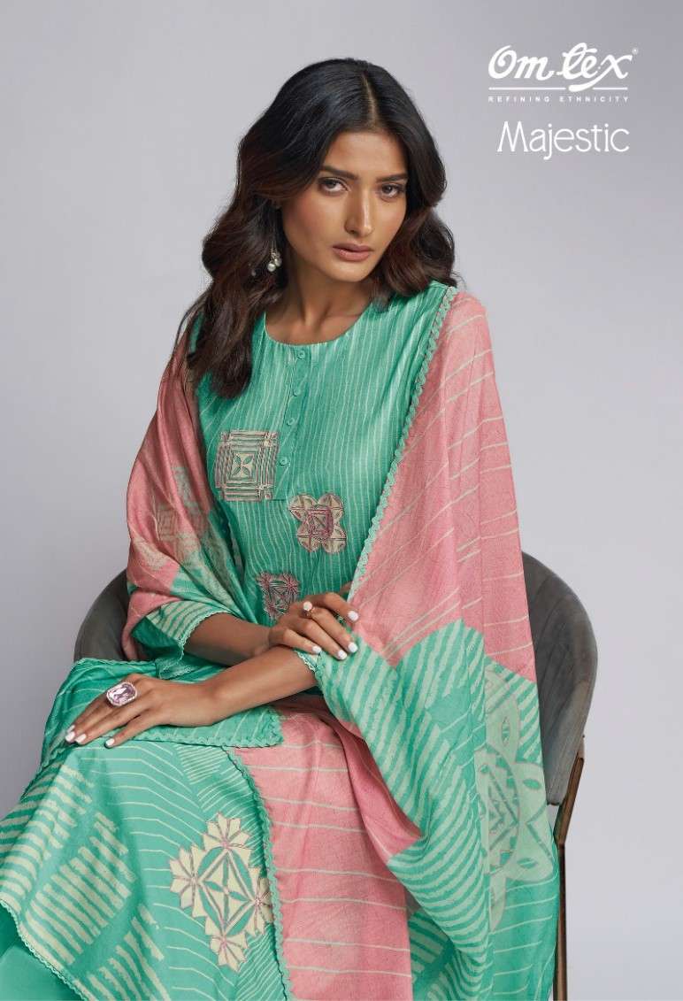 OMTEX MAJESTIC DIGITAL PRINTED FANCY COTTON SUIT EXPORTER 2025