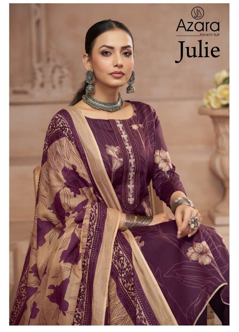 RADHIKA AZARA JULIE JAM COTTON SALWER KAMEEZ SUIT COLLECTION BEST RATE DEALER 2025