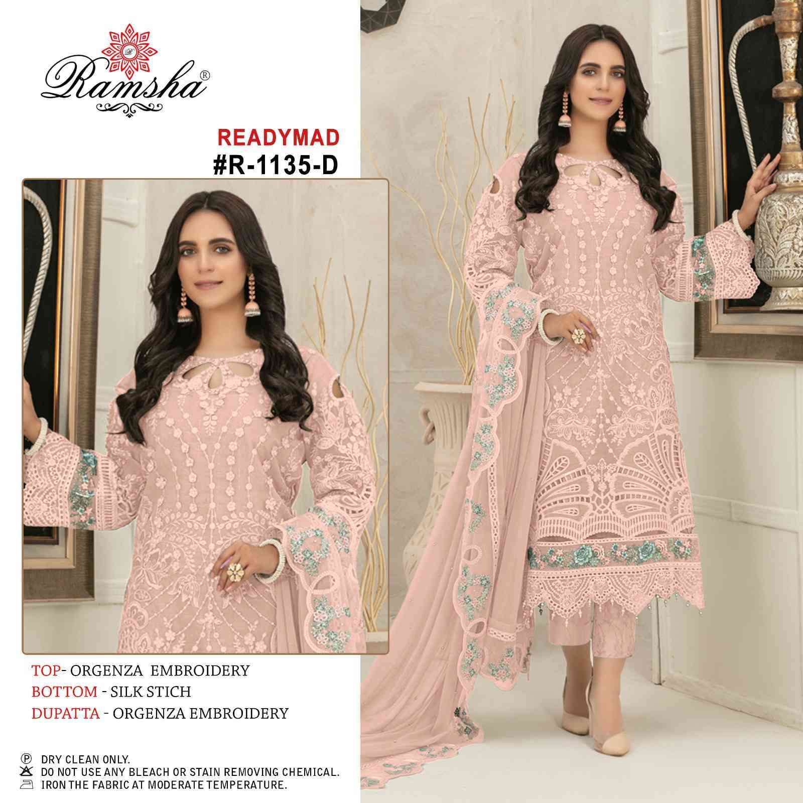 RAMSHA R 1135 NX PAKISTANI READYMADE SUIT CATALOG SUPPLIER IN SURAT 2025
